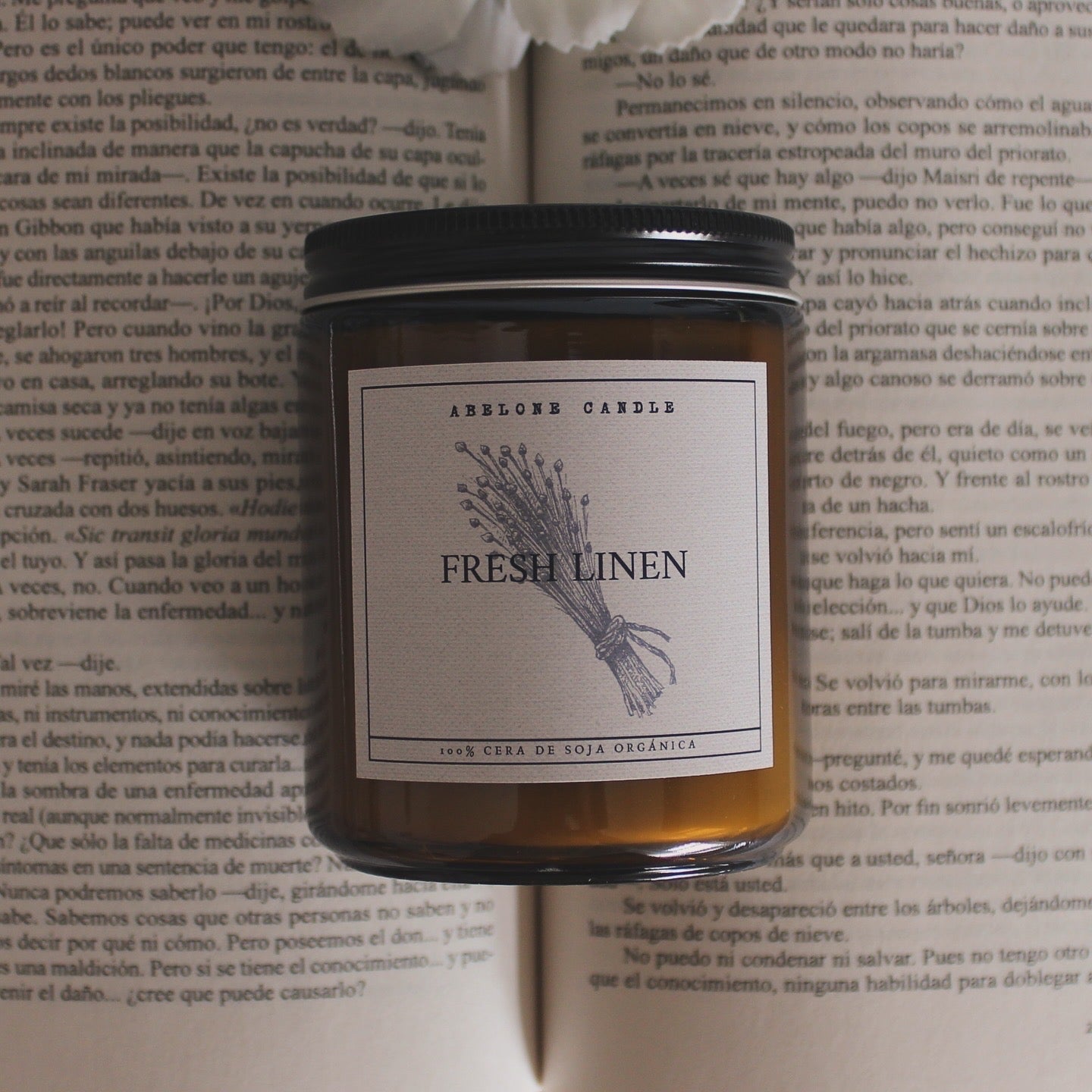 Fresh Linen (Lino Fresco) - Abelone Candle