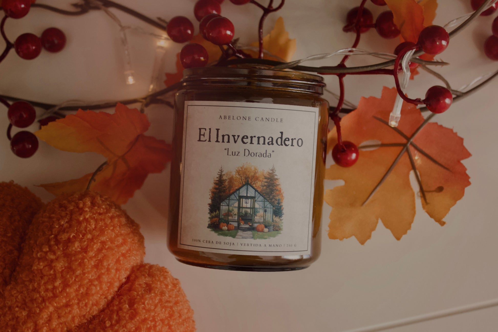 El Invernadero 🍂 "Luz Dorada” - Abelone Candle