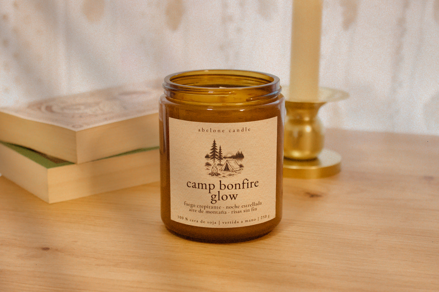 Camp Bonfire Glow ❈ Aura Moments ❈ - Abelone Candle